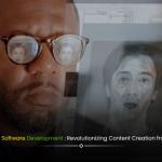 AI-powered video generator software interface transforming written scripts into high-quality video content on a modern digital workspace