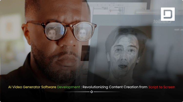 AI-powered video generator software interface transforming written scripts into high-quality video content on a modern digital workspace