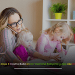 Banner image showing the concept of on-demand babysitting app development like UrbanSitter