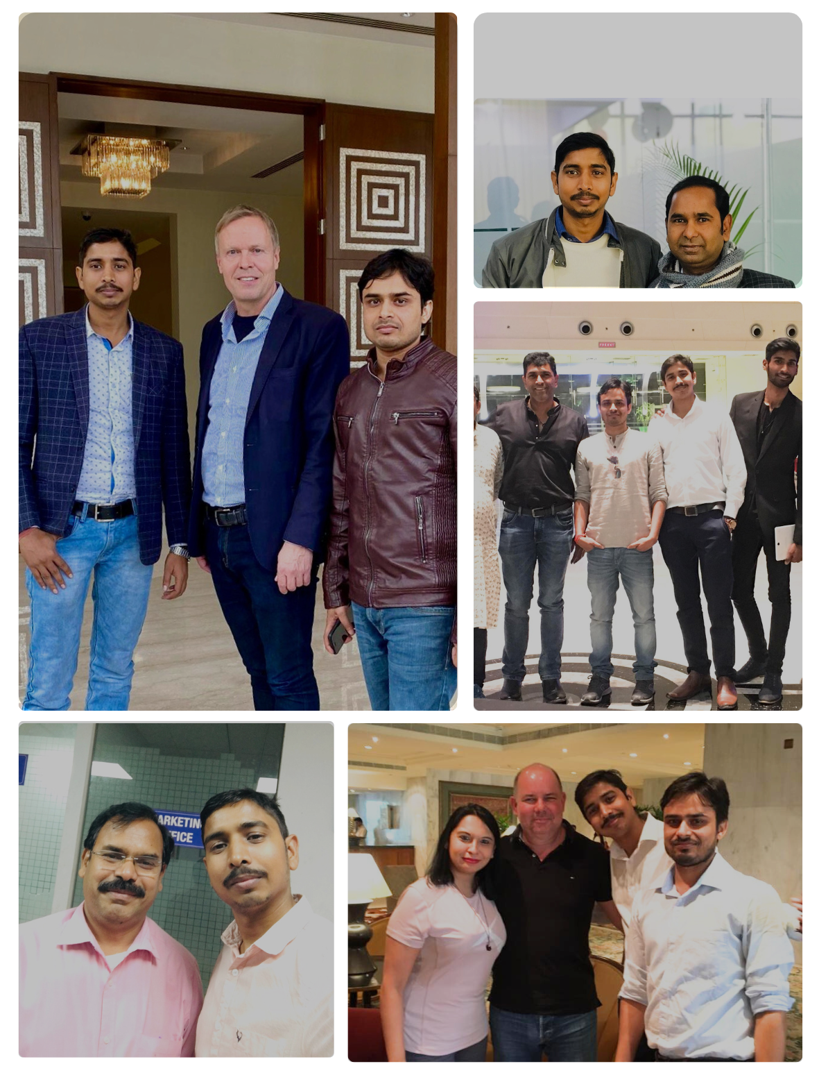 Depex Technologies professionals in a business meeting with multiple clients, fostering partnerships and collaboration