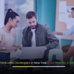 Business team collaborating with dedicated developers in New York at Depex Technologies.