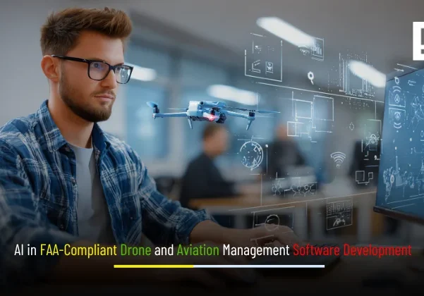 AI-driven FAA-compliant drone and aviation management software dashboard showing real-time fleet monitoring, airspace compliance, and flight safety analytics by Depex Technologies