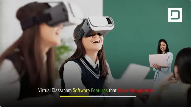 Depex banner: virtual classroom software with whiteboard, breakout rooms, auto attendance, recordings, and live polls